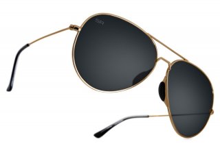 Shady Rays Tangle Free Aviator - Black Gold - Pro-polarized