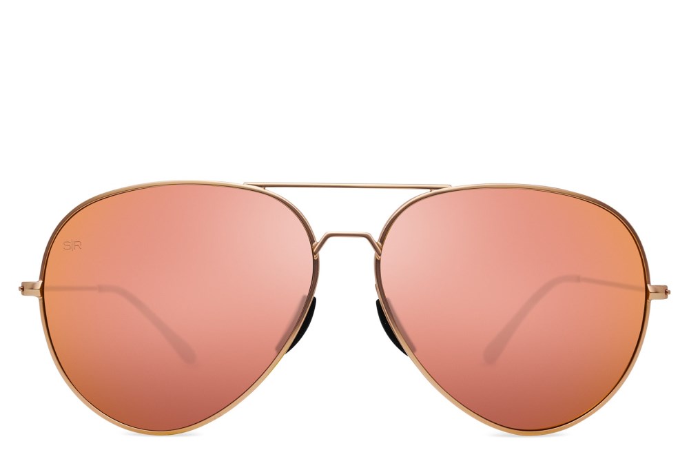Shady Rays Tangle Free Aviator - Rose Gold - Pro-polarized