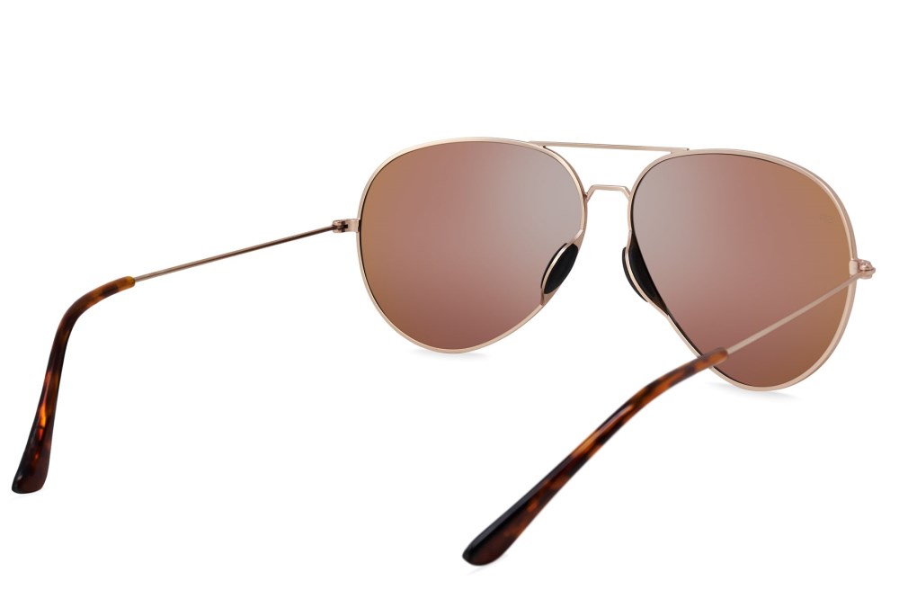 Shady Rays Tangle Free Aviator - Rose Gold - Pro-polarized