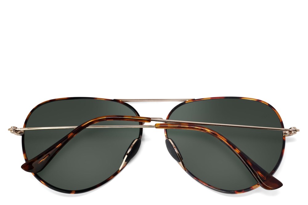 Shady Rays Tangle Free Aviator - Green Tortoise - Pro-polarized