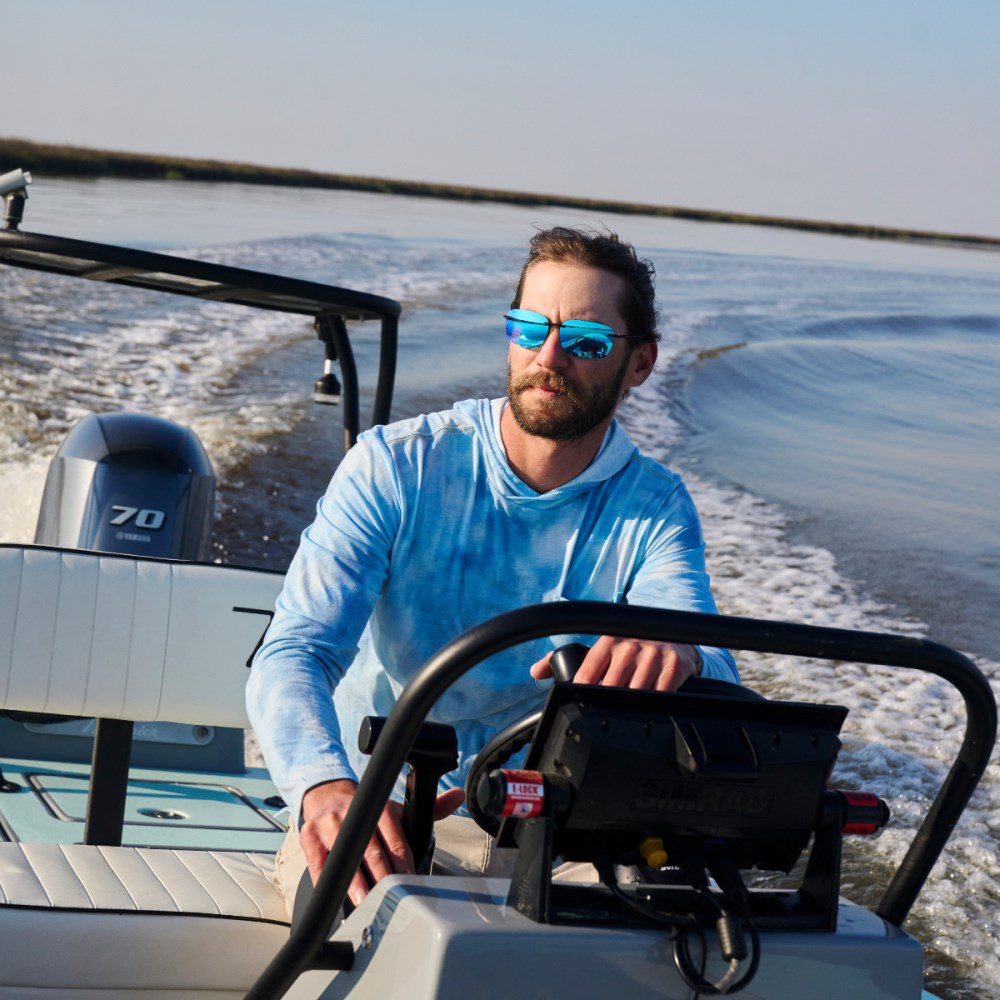 Shady Rays Huron Matte Black - Glacier - Colorush