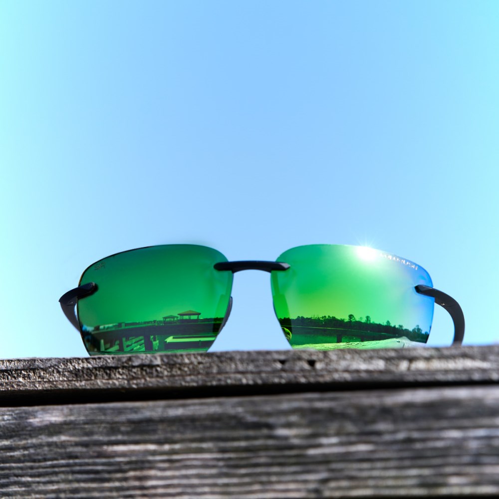 Shady Rays Huron Matte Black - Emerald - Colorush